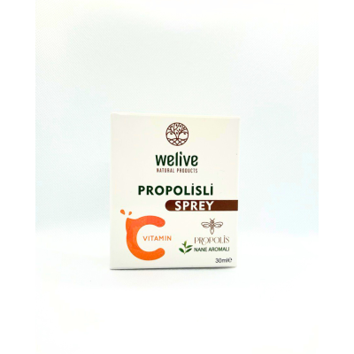 WELIVE PROPOLİSLİ SPREY + C VİTAMİNİ + NANE AROMALI 30 ML